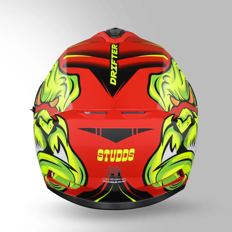 DRIFTER D1 DECOR MATT RED & YELLOW