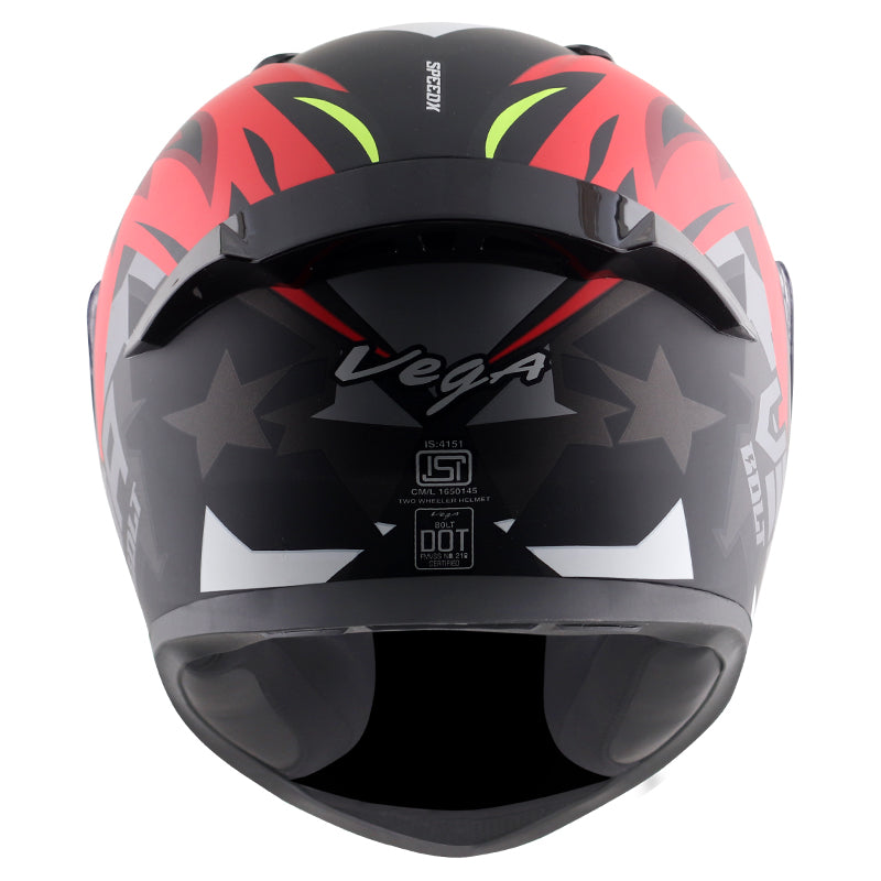 Bolt Speedx Dull Black Red Helmet