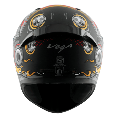 Bolt Superhero Helmet - Dull Black Red