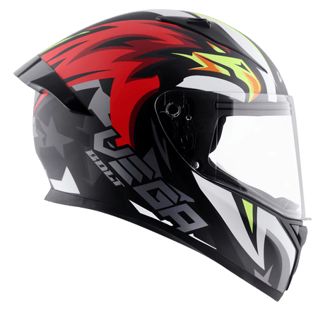Bolt Speedx Helmet - Dull Black Red