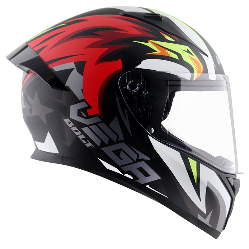 Bolt Speedx Dull Black Red Helmet