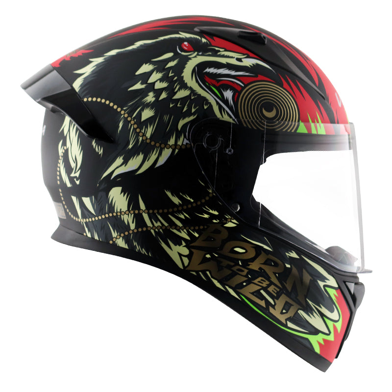 Bolt Wild Dull Black Yellow Helmet