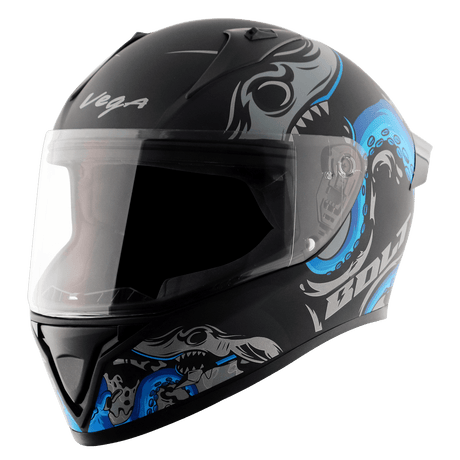 Bolt Octopus Helmet - Dull Black Blue