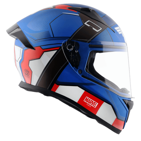 Bolt Marvel Captain America Edition Helmet - Dull Blue Red