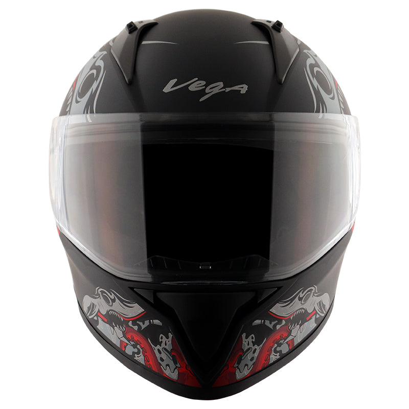 Bolt Octopus Dull Black Red Helmet