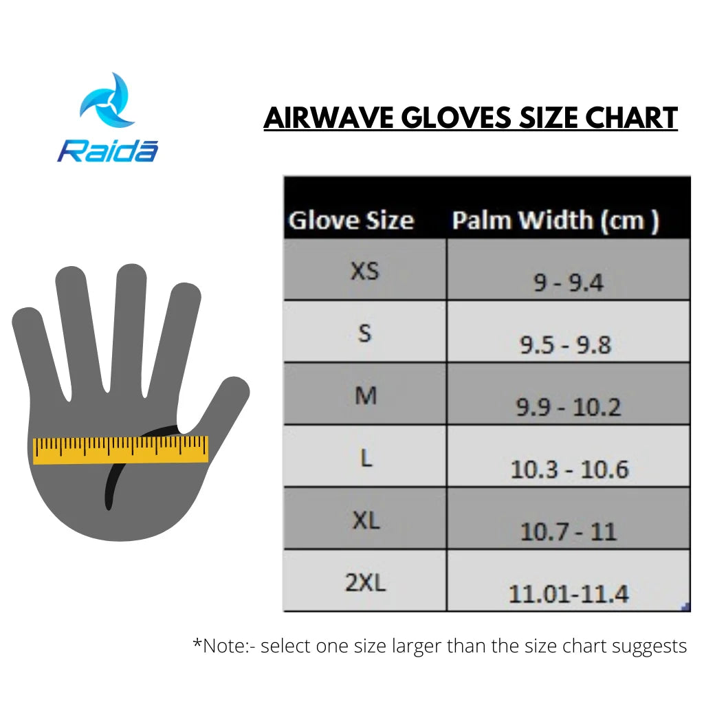 Raida AirWave Motorcycle Gloves  Hi-Viz