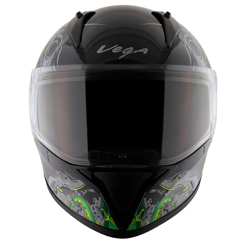 Bolt Octopus Black Neon Green Helmet