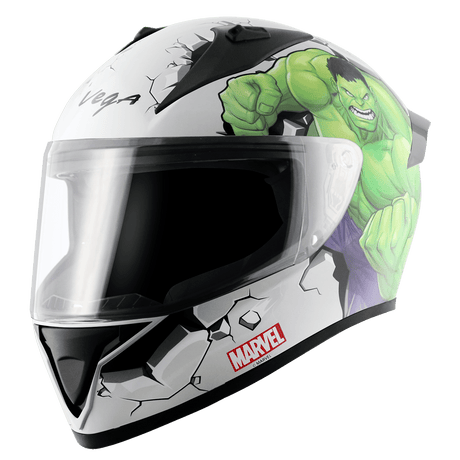 Bolt Marvel Hulk Edition Helmet - White Green