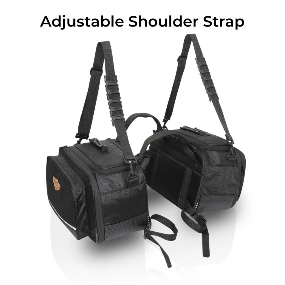 Stallion Saddlebag with Rain Covers 50Ltrs expandable to 65Ltrs