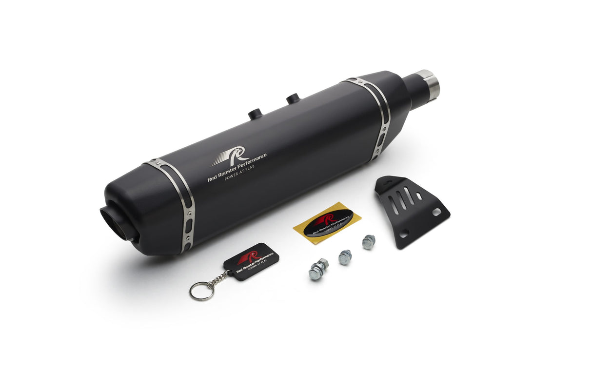 Vertex Exhaust For Himalayan and Scram 411 Black Matte