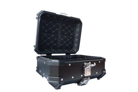 Aluminium 25 Litres Black Top Box