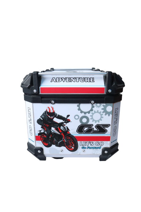 Aluminium 45 Litre Graphic White Black Speed GS
