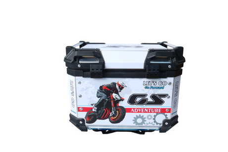 Aluminium 45 Litre Graphic White Black Speed GS