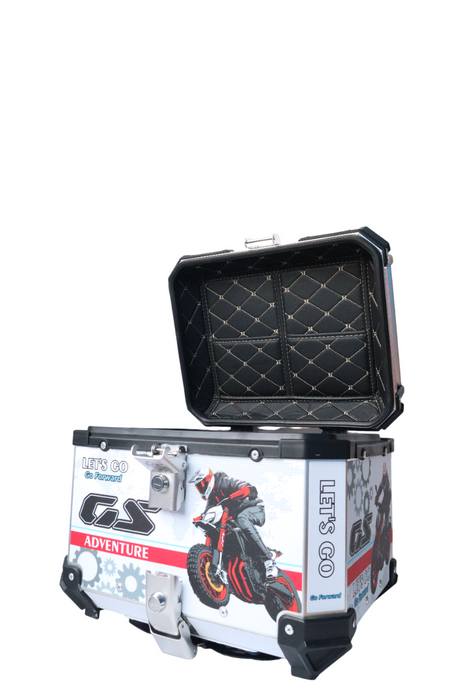 Aluminium 45 Litre Graphic White Black Speed GS