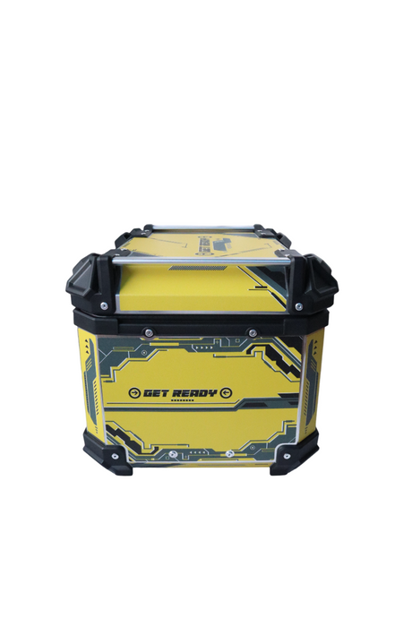 Aluminium 45 Litre Graphic Yellow Get Ready