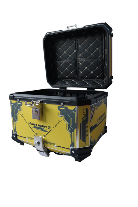 Aluminium 45 Litre Graphic Yellow Get Ready