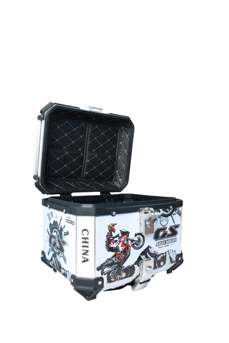 Aluminium 45 Litre Graphic White GS Adventure