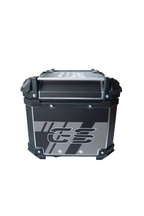 Aluminium Moto Care 45 Litre Graphic BMW GS Black Top Box