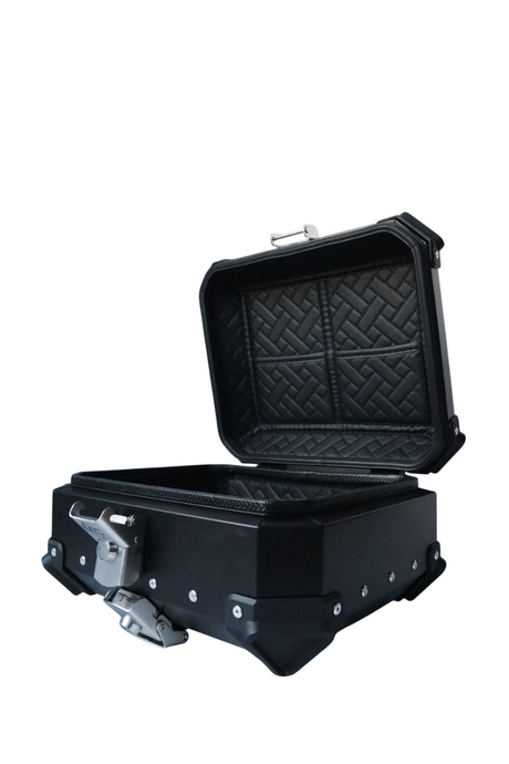 Aluminium 18 Litres Black Top Box