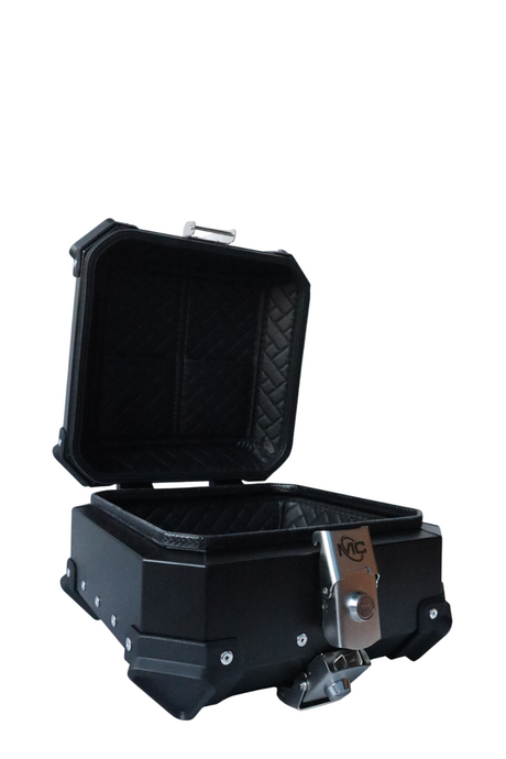 Aluminium 15 Litres Black Top Box