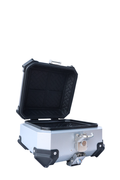 Aluminium 15 Litres Silver Top Box