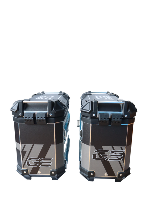 Aluminium Side Box 36 Litre BMW GS Black With Saddle Clamp