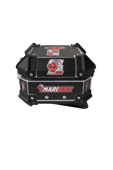 Aluminium 10 Liters Graphic Black Moto GP Top Box