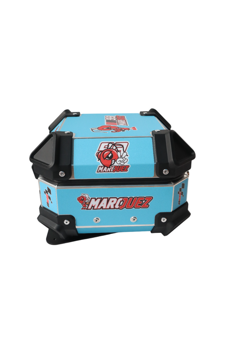 Aluminium 10 Liters Graphic Blue Moto GP Top Box