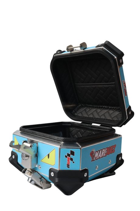 Aluminium 10 Liters Graphic Blue Moto GP Top Box