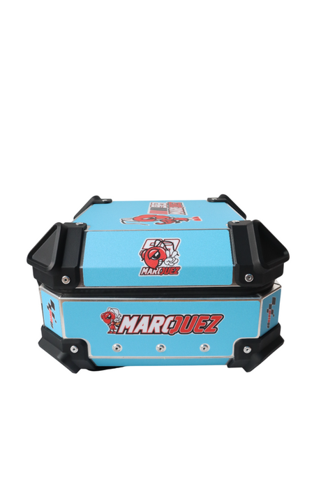 Aluminium 15 Litres Graphic Blue Moto GP Top Box