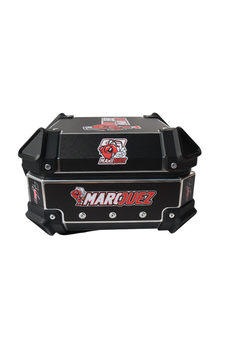 Aluminium 15 Litres Graphic Black Moto GP Top Box
