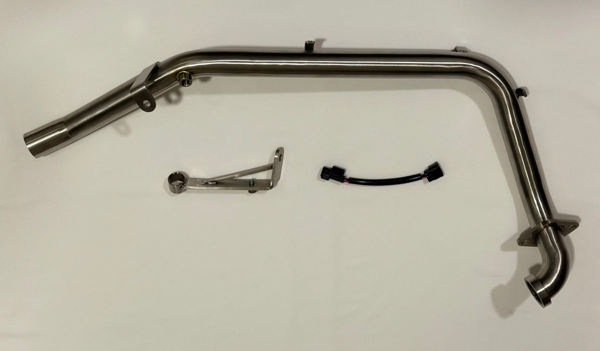 AEW PERFORMANCE HEADER PIPE STAINLESS STEEL MATT POLISH FOR GUERRILLA 450