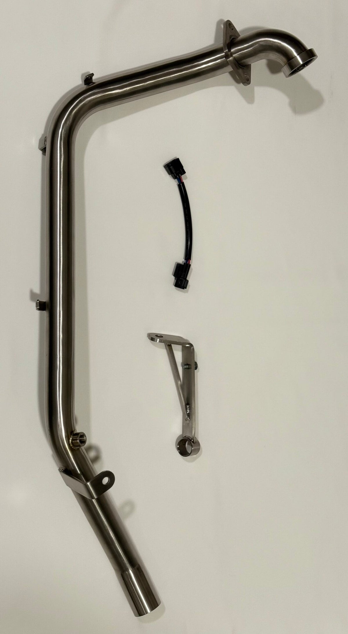 AEW PERFORMANCE HEADER PIPE STAINLESS STEEL MATT POLISH FOR GUERRILLA 450