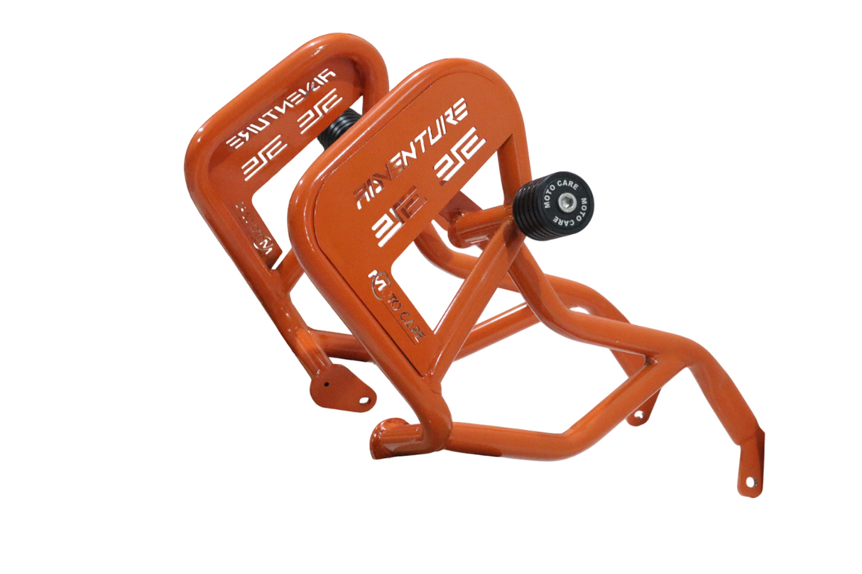 Type 2 (Orange)- Crash Guard With Dual Sliders For 2025 KTM Adventure 250/390