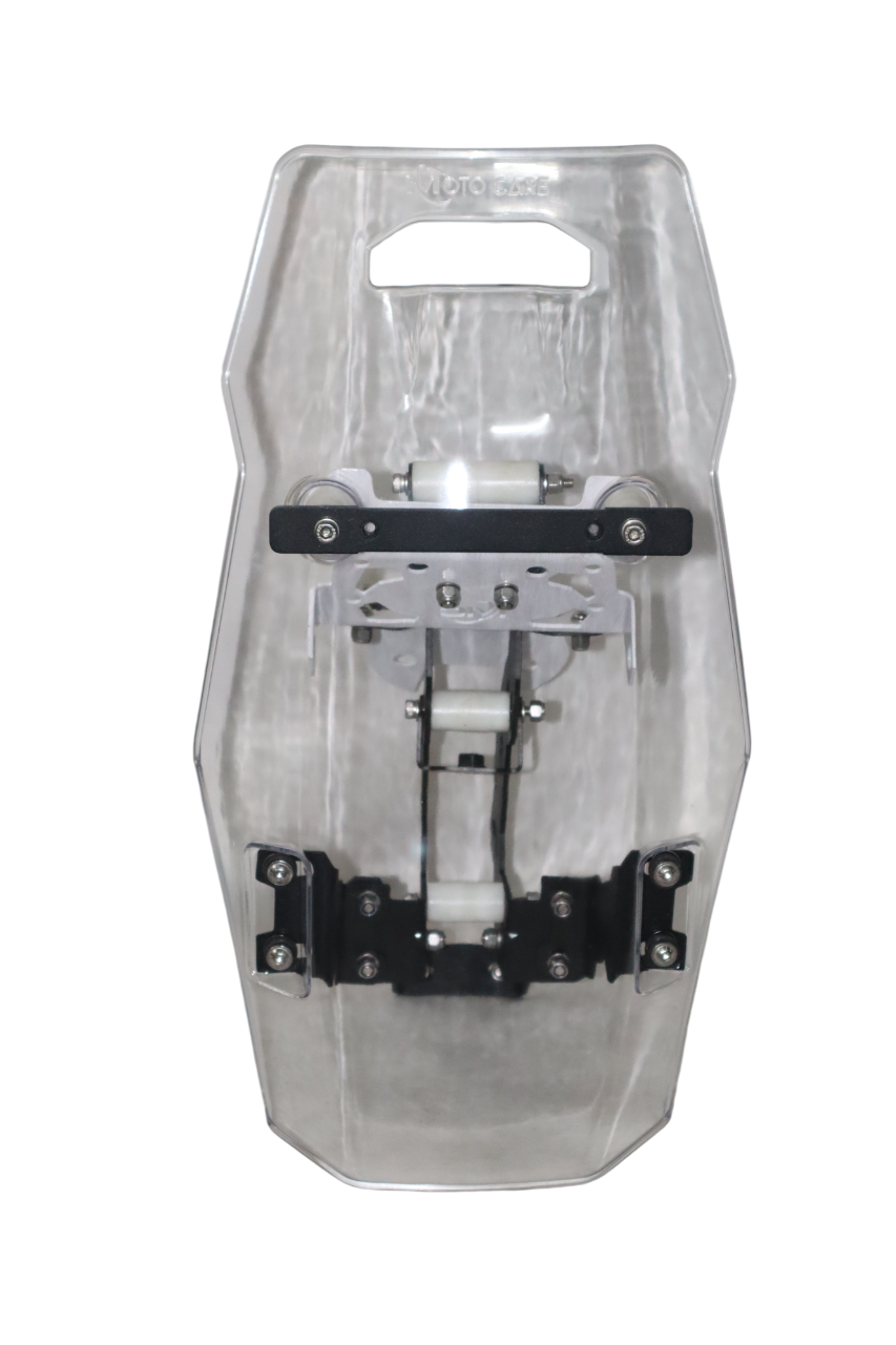 Motocare Mantis Rally Tower Touring Windshield With Clamp Kit For Royal Enfield Himalayan 450