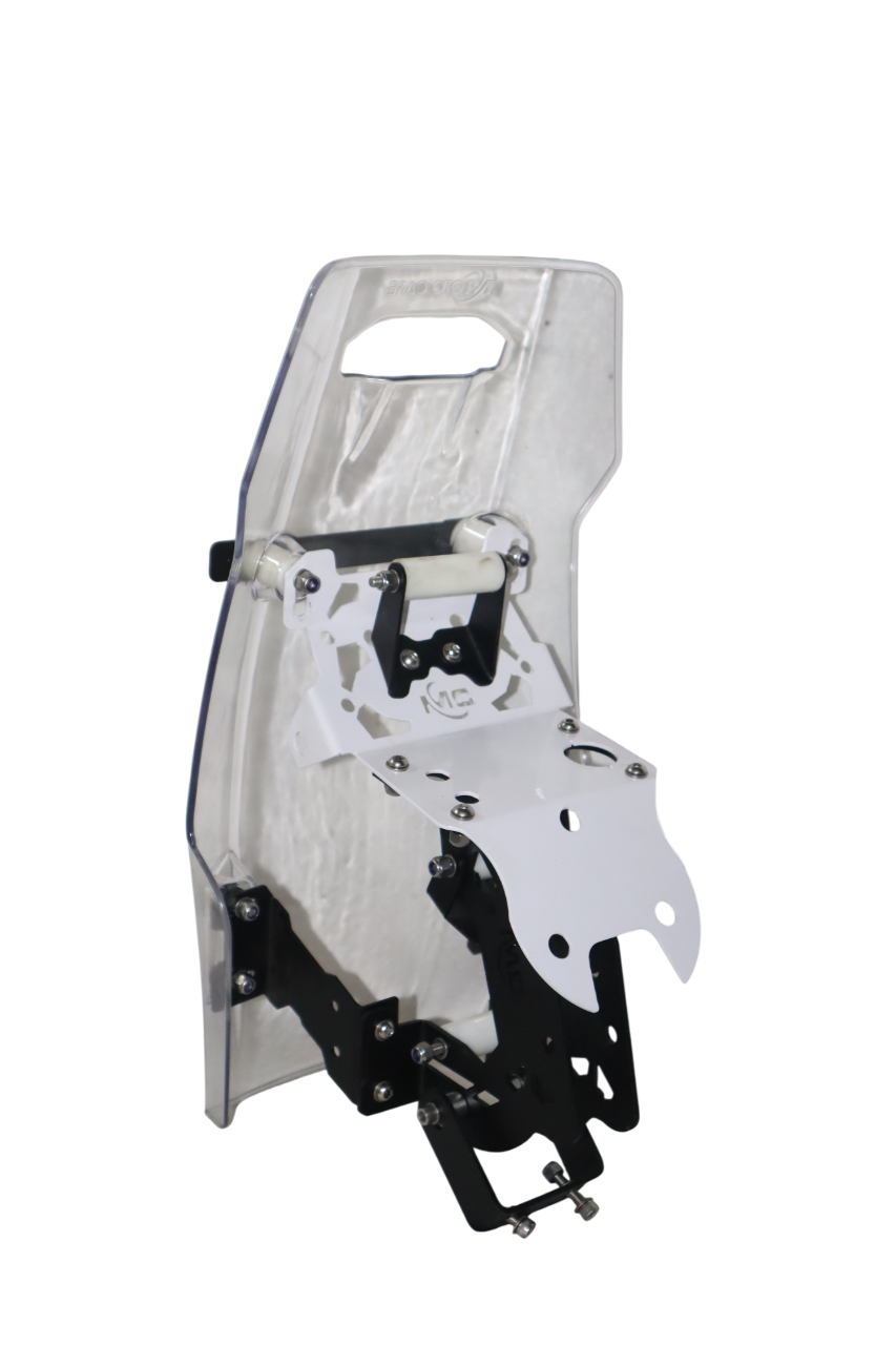 Motocare Mantis Rally Tower Touring Windshield With Clamp Kit For Royal Enfield Himalayan 450