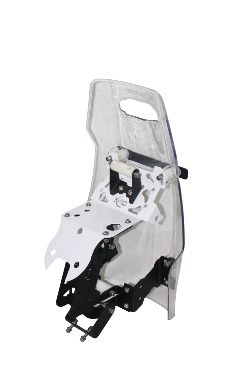 Motocare Mantis Rally Tower Touring Windshield With Clamp Kit For Royal Enfield Himalayan 450