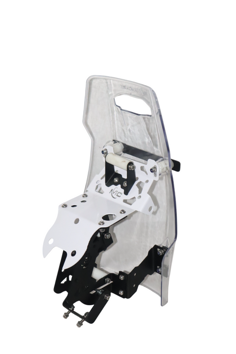 Motocare Mantis Rally Tower Touring Windshield With Clamp Kit For Royal Enfield Himalayan 450