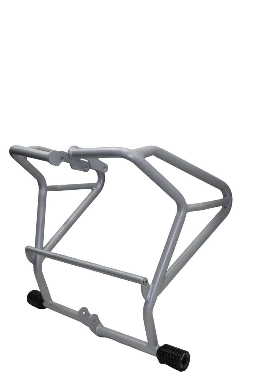 CRASH GUARD WITH DUAL SLIDERS (SILVER) FOR V STROM