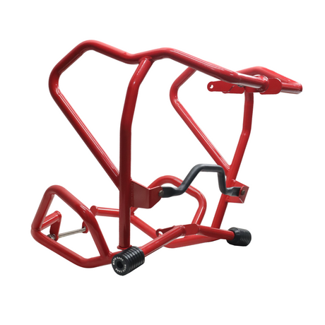 UPPER LOWER CRASH GUARD WITH SLIDERS (RED) FOR SUZUKI V STROM