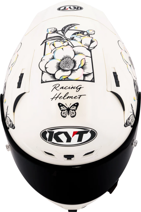KYT STRIKER SV Tea Flower Gloss White