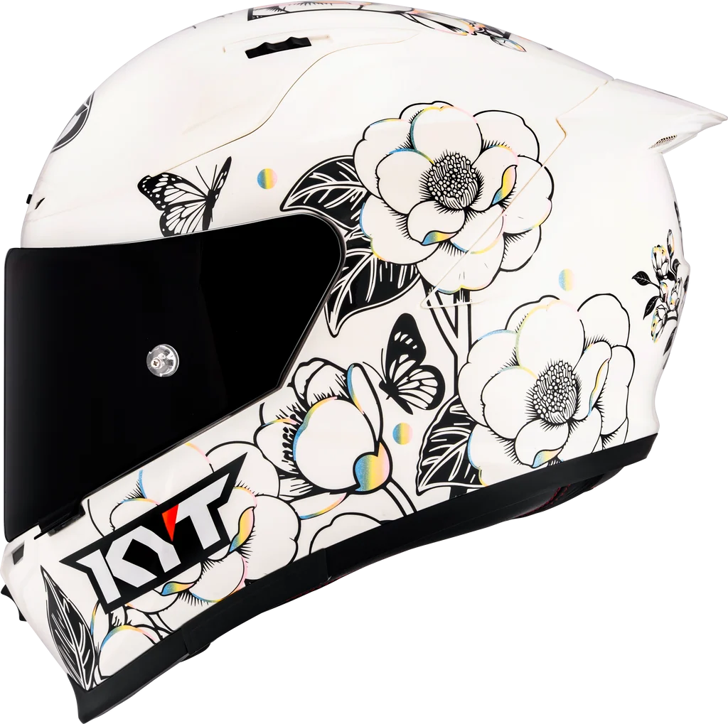 KYT STRIKER SV Tea Flower Gloss White