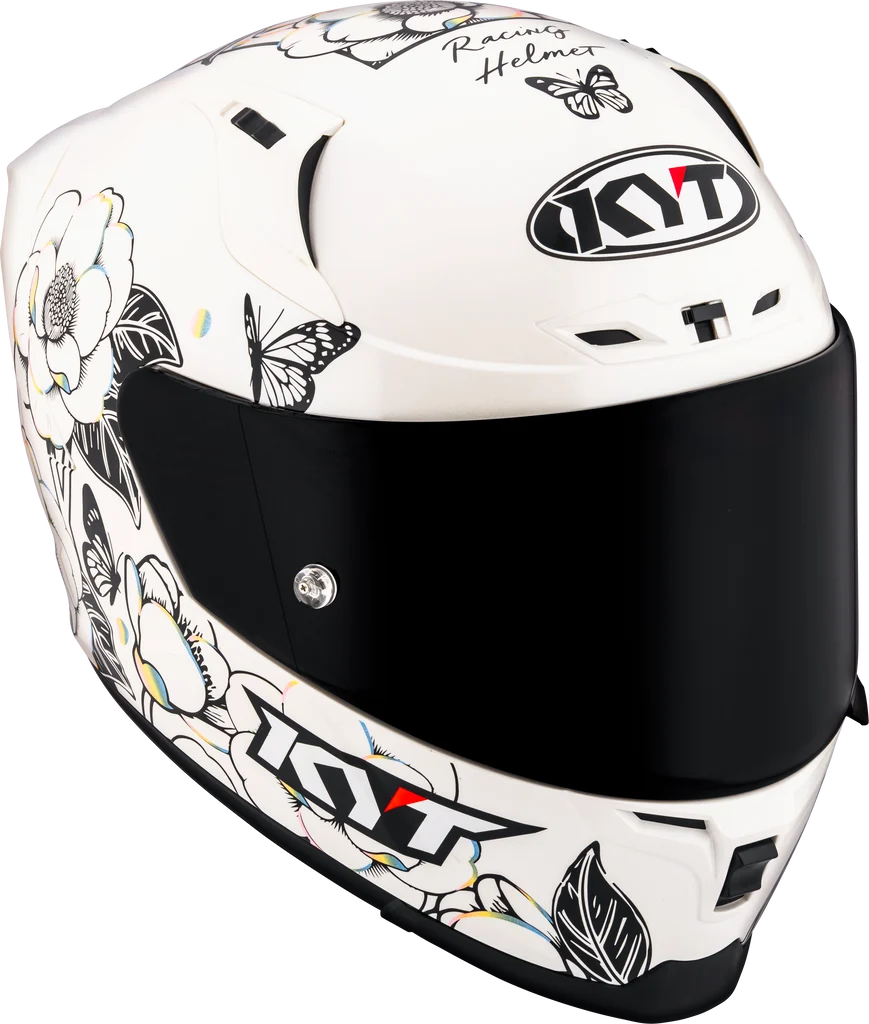 KYT STRIKER SV Tea Flower Gloss White