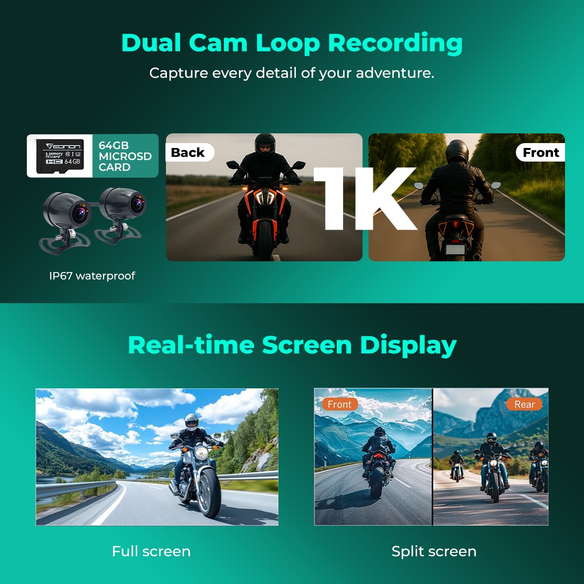 SIMTAC  MOTORCYCLE GPS CARPLAY & ANDROID AUTO SYSTEM – M10D
