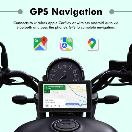 Simtac Quick Detachable Motorcycle GPS CarPlay & Android Auto system – M3