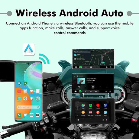 Simtac Quick Detachable Motorcycle GPS CarPlay & Android Auto system – M3
