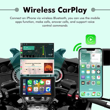Simtac Quick Detachable Motorcycle GPS CarPlay & Android Auto system – M3