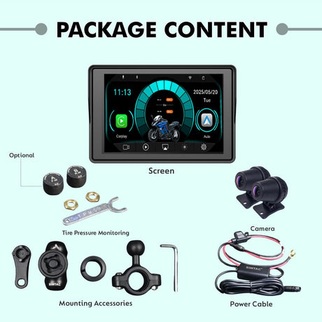 SIMTAC MOTORCYCLE GPS CARPLAY & ANDROID AUTO SYSTEM – M4D