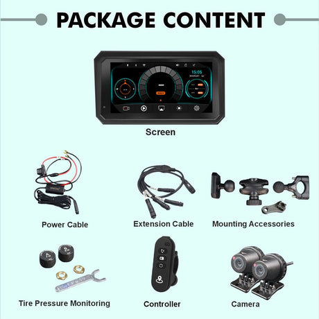 SIMTAC QUICK DETACHABLE MOTORCYCLE GPS WITH CARPLAY & ANDROID AUTO – M8DT