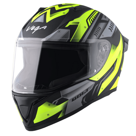 Bolt Martial Helmet - Dull Black Neon Yellow